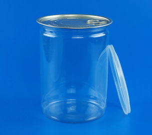 Large Size Pet Plastic Jars , Eco Friendly Single Wall Clear Plastic Jars