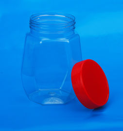 Colorful Cover Plastic Sweet Jars Screw Lid Sealing Type 67MM Caliber 38G